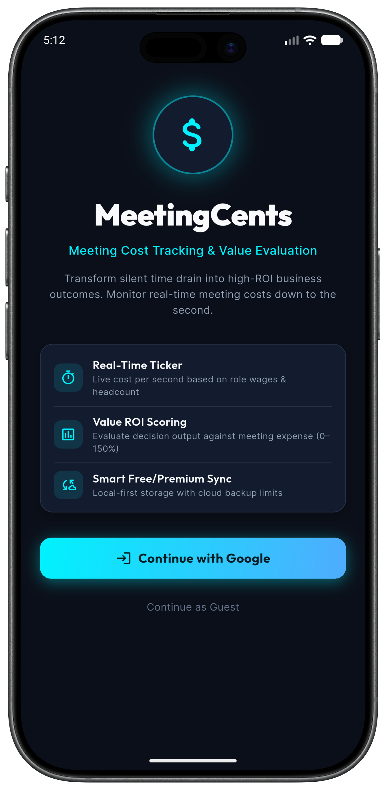 App Showcase Screen